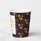 我々の小さなブーを1つ、ハロウィーン1歳の誕生日 紙コップ (左)
