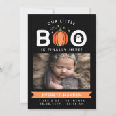 我々の小さなブー最終的にここハロウィーンベビー 案内状 (正面)