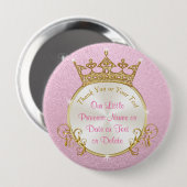 我々の小さなプリンセス団は好意パーソナライズされたを示し 缶バッジ (正面&裏面)