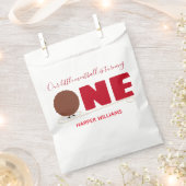 我々の小さなミートボールが1つ最初の誕生日を回す フェイバーバッグ (クリップ留めされた状態)