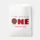 我々の小さなミートボールが1つ最初の誕生日を回す フェイバーバッグ (正面)