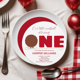 我々の小さなミートボールが1つ最初の誕生日を回す 招待状