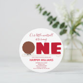 我々の小さなミートボールが1つ最初の誕生日を回す 招待状 (スタンド正面)