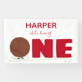 我々の小さなミートボールが1歳の誕生日を飾る 横断幕 (横)