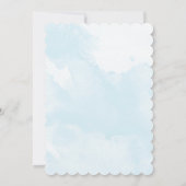 我々の小さなヤンドフラワーパープルフローラ誕生日 招待状 (裏面)