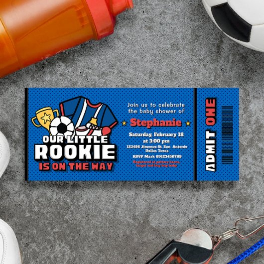 我々の小さなルーキーは途中チケット 招待状