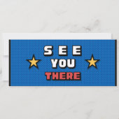 我々の小さなルーキーは途中チケット 招待状 (裏面)