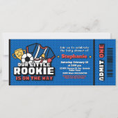 我々の小さなルーキーは途中チケット 招待状 (正面)