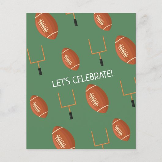 我々の小さなルーキーサッカー予算の最初の誕生日 (裏面)