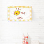 我々の小さな太陽の光は1つの最初の誕生日歓迎 横断幕 (インサイチュ)