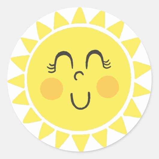 我々の小さな太陽の光 ラウンドシール (正面)