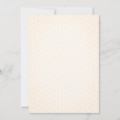 我々の小さな太陽、黄色のドット招待状 招待状 (裏面)