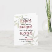 我々の小さな奇跡が進行中だ カード (正面)