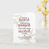 我々の小さな奇跡が進行中だ カード (黄色い花)