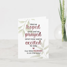 我々の小さな奇跡が進行中だ カード