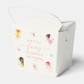 我々の小さな妖精に魅了された妖精の誕生日パーティー フェイバーボックス (裏面サイド)