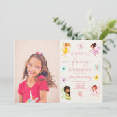 我々の小さな妖精の魅力庭園の誕生日パーティー 招待状 (スタンド正面)