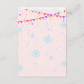 我々の小さな子犬 | 北極動物赤ちゃんシャワー エンクロージャーカード (裏面)