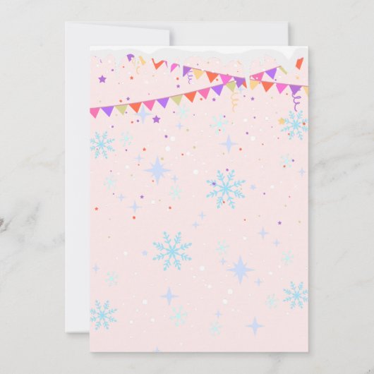 我々の小さな子犬 | 北極動物赤ちゃんシャワー 招待状 (裏面)