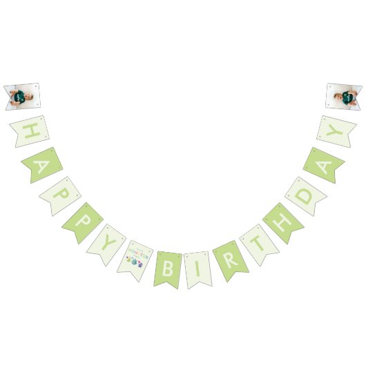 我々の小さな怪物 |カラフル3体のモンスター バンティングフラッグ (全)