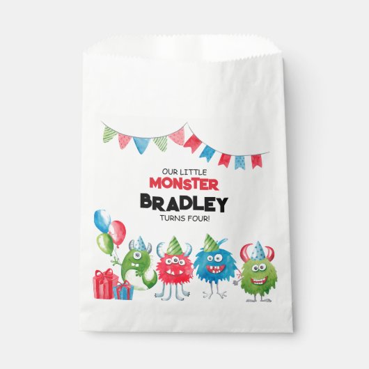 我々の小さな怪物 |誕生日パーティー フェイバーバッグ (正面)