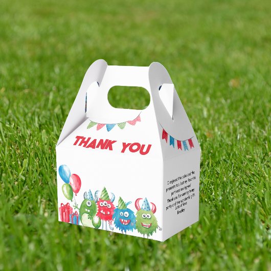 我々の小さな怪物 |誕生日パーティー フェイバーボックス