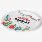 我々の小さな怪物 |誕生日パーティー ペーパープレート (アングル)