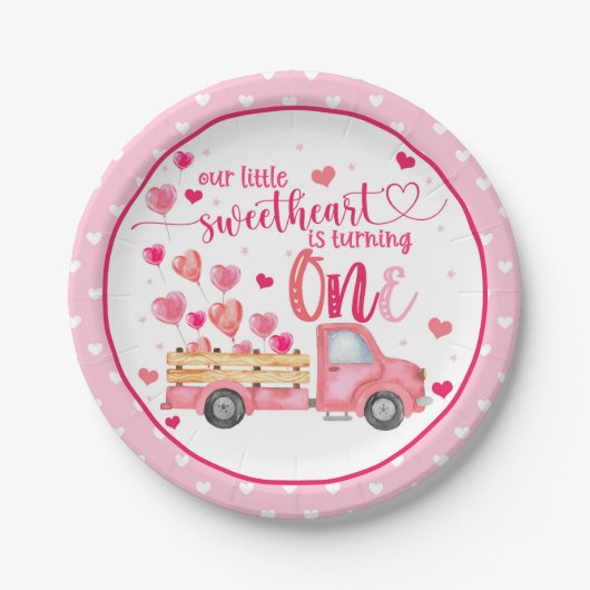 我々の小さな恋人が一つのプレートを回す ペーパープレート (正面)