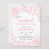 我々の小さな恋人が一つの誕生日を回す 招待状 (正面)