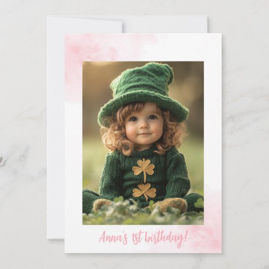 我々の小さな恋人が一つの誕生日を回す 招待状 (裏面)