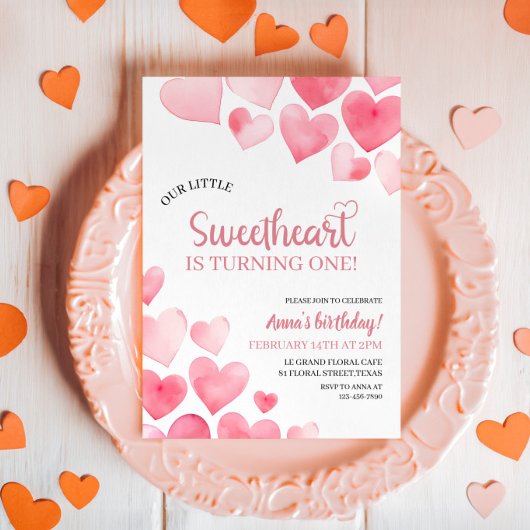 我々の小さな恋人が一つの誕生日を回す 招待状