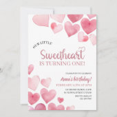 我々の小さな恋人が一つの誕生日を回す 招待状 (正面)