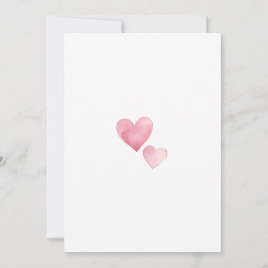 我々の小さな恋人が一つの誕生日を回す 招待状 (裏面)