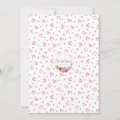 我々の小さな恋人が一人を回している 招待状 (裏面)