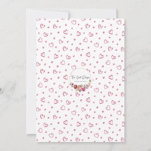 我々の小さな恋人が一人を回している 招待状 (裏面)