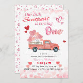 我々の小さな恋人が一人を回している 招待状 (正面/裏面)