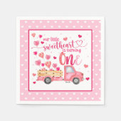 我々の小さな恋人はナプキンを一つ回している スタンダードカクテルナプキン (正面)