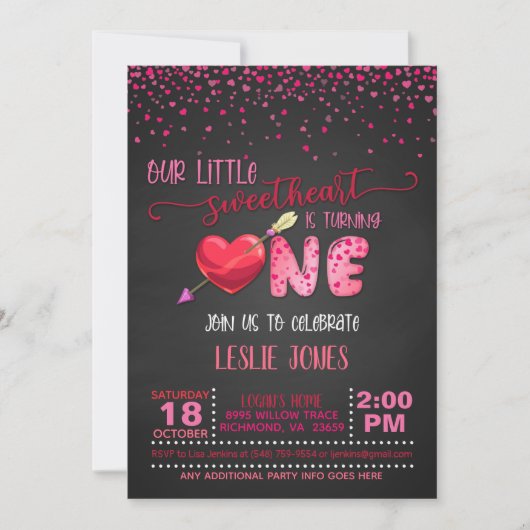 我々の小さな恋人は一つの招待状Bを回している 招待状 (正面)