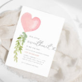 我々の小さな恋人 |バレンタインの赤ちゃんシャワー 招待状