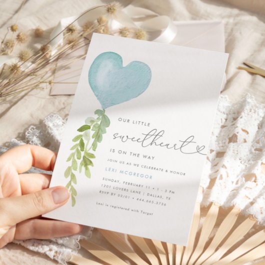 我々の小さな恋人 | Boys Valentine Baby Shower 招待状