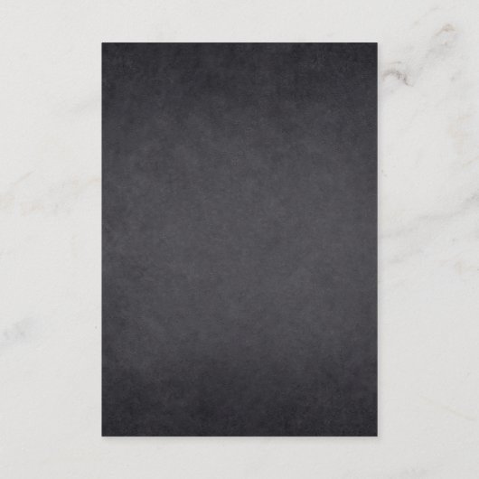 我々の小さな愛のバグchalkboard赤ちゃんシャワー エンクロージャーカード (裏面)