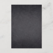 我々の小さな愛のバグchalkboard赤ちゃんシャワー エンクロージャーカード (裏面)