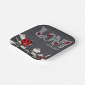 我々の小さな愛のバグchalkboard赤ちゃんシャワー ペーパープレート (傾斜あり)