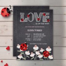 我々の小さな愛のバグchalkboard赤ちゃんシャワー