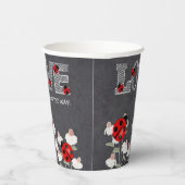 我々の小さな愛のバグchalkboard赤ちゃんシャワー 紙コップ (右)