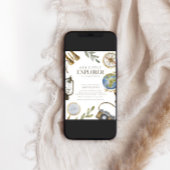 我々の小さな探検家 |アドベンチャーが赤ちゃんシャワーを待つ 招待状