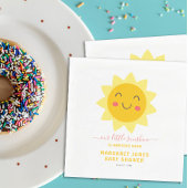 我々の小さな日照微笑む太陽の赤ちゃんシャワー紙 スタンダードランチョンナプキン