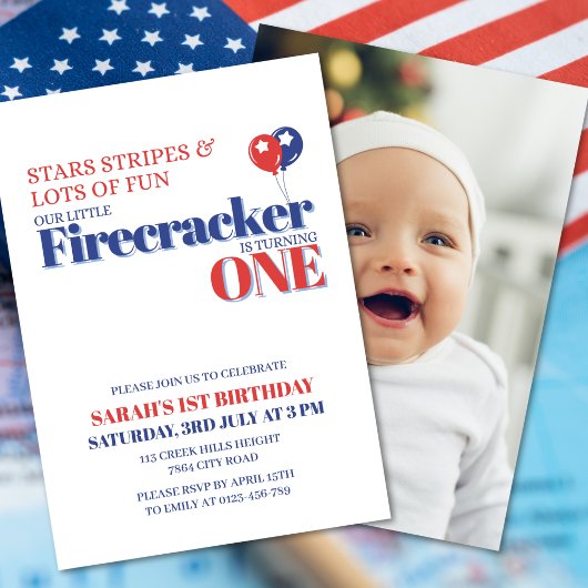 我々の小さな爆竹は一つの愛国心を回している 招待状