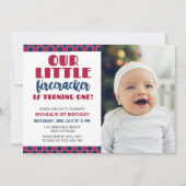 我々の小さな爆竹は一つの招待状を回している 招待状 (正面)