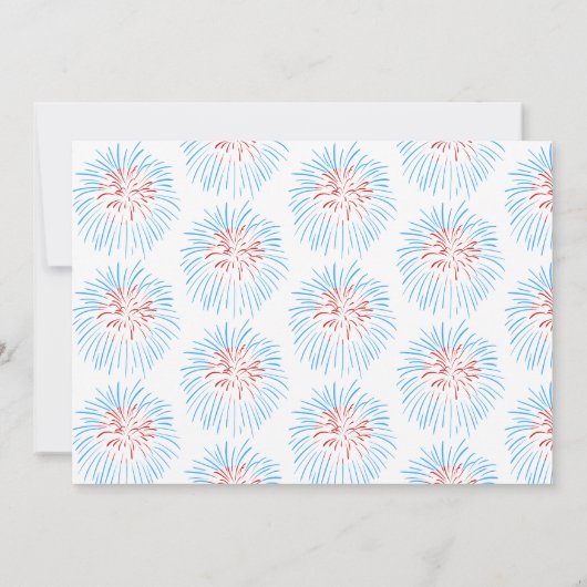 我々の小さな爆竹は一つの招待状を回している 招待状 (裏面)